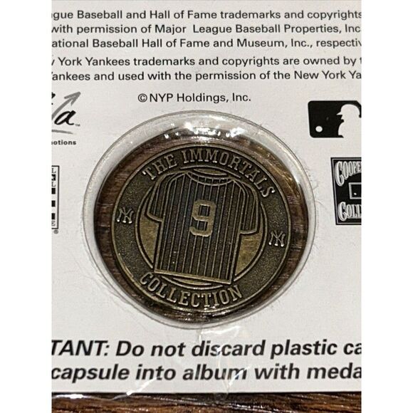 Roger Maris NY Post 2005 New York Yankees Immortals Medallion Collection Coin - Picture 6 of 6